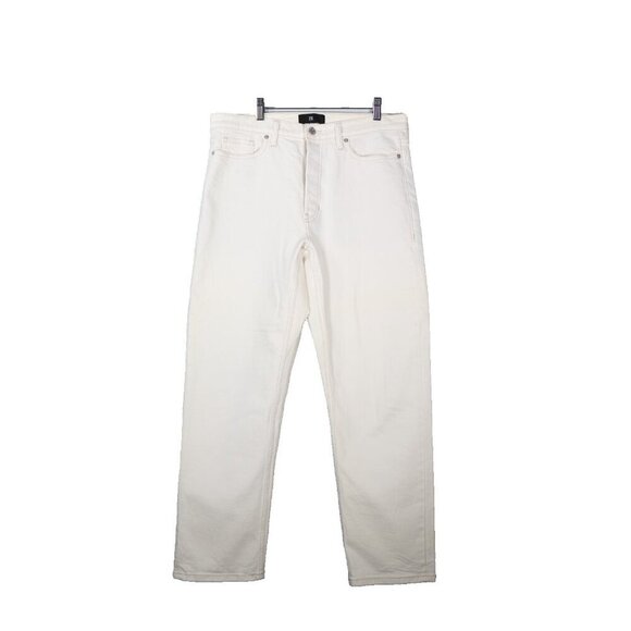 Banana Republic Women US30 Optic White High Rise Straight Leg Jeans S/ 884661-00 - Picture 3 of 14